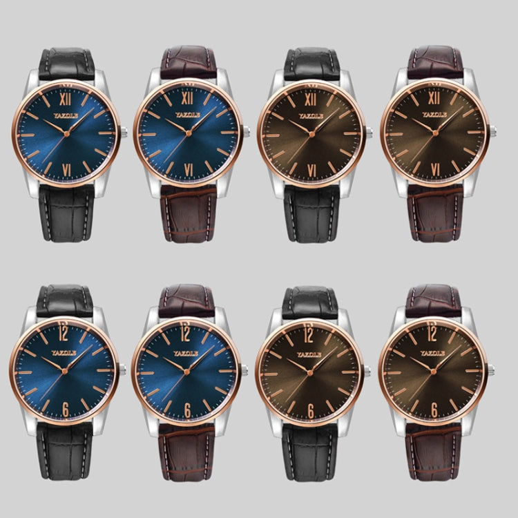 YAZOLE Simple Digital Two-color Dial Quartz Men Watch, 541 Blue Tray Black Belt, 541 Blue Tray Brown Belt, 541 Brown Tray Black Belt, 541 Brown Tray Brown Belt, 542 Blue Tray Black Belt, 542 Blue Tray Brown Belt, 542 Brown Tray Black Belt              ...
