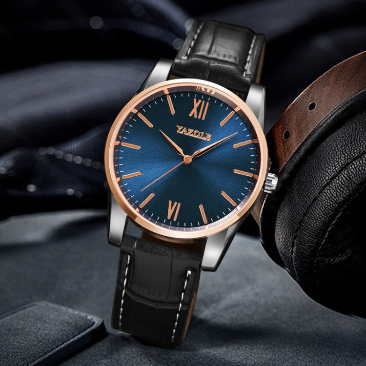YAZOLE Simple Digital Two-color Dial Quartz Men Watch, 541 Blue Tray Black Belt, 541 Blue Tray Brown Belt, 541 Brown Tray Black Belt, 541 Brown Tray Brown Belt, 542 Blue Tray Black Belt, 542 Blue Tray Brown Belt, 542 Brown Tray Black Belt              ...