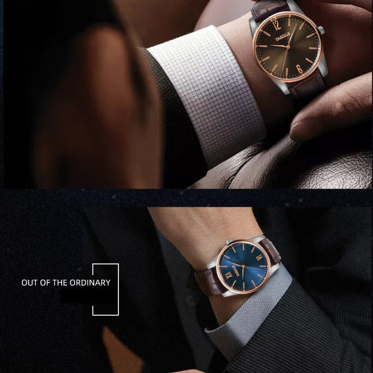 YAZOLE Simple Digital Two-color Dial Quartz Men Watch, 541 Blue Tray Black Belt, 541 Blue Tray Brown Belt, 541 Brown Tray Black Belt, 541 Brown Tray Brown Belt, 542 Blue Tray Black Belt, 542 Blue Tray Brown Belt, 542 Brown Tray Black Belt              ...