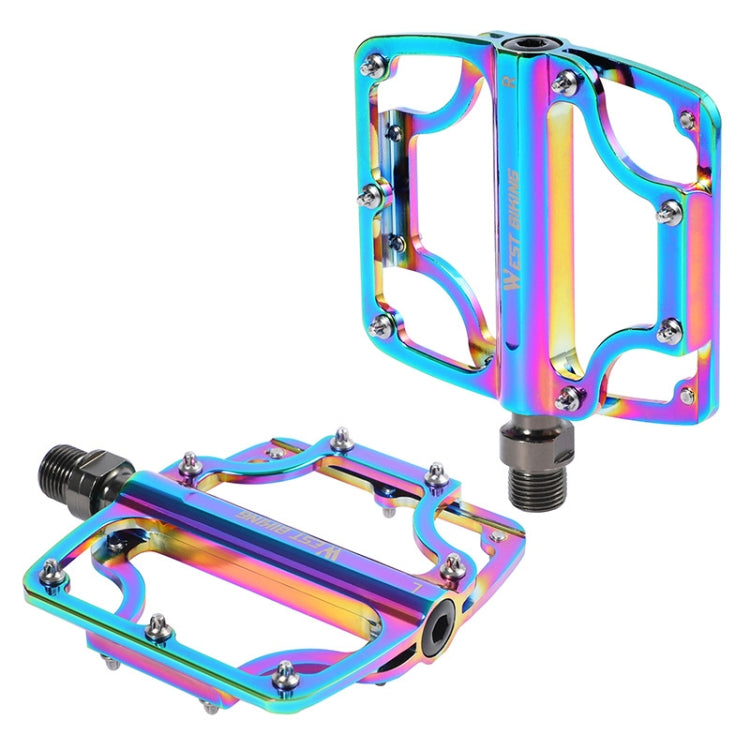 1 Pair WEST BIKING YP0802081 Mountain Road Bike Colorful Pedals, YP0802081