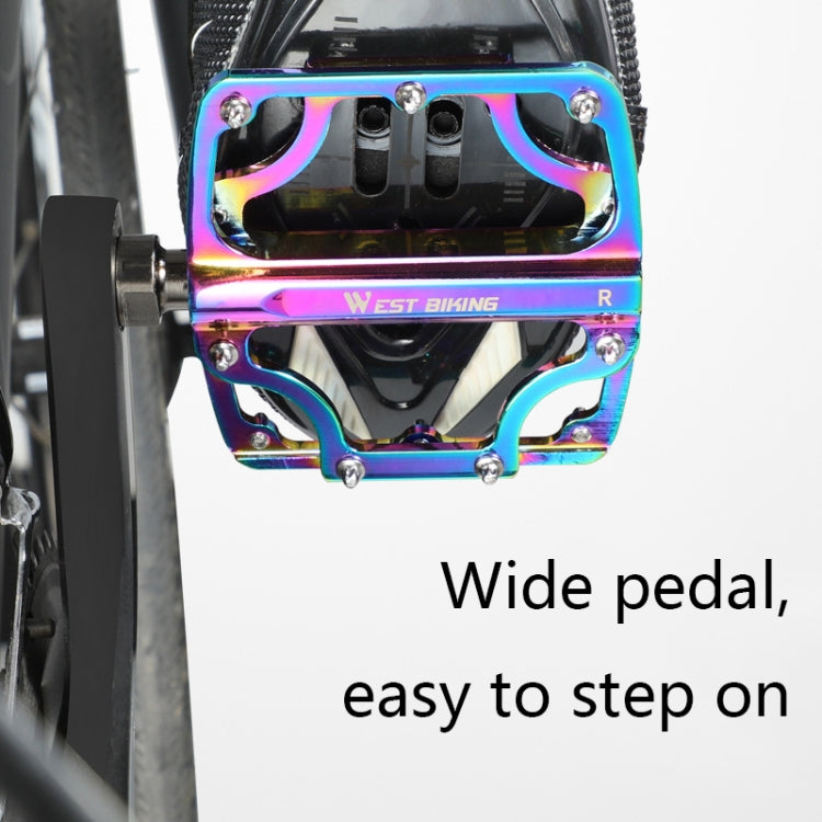 1 Pair WEST BIKING YP0802081 Mountain Road Bike Colorful Pedals, YP0802081