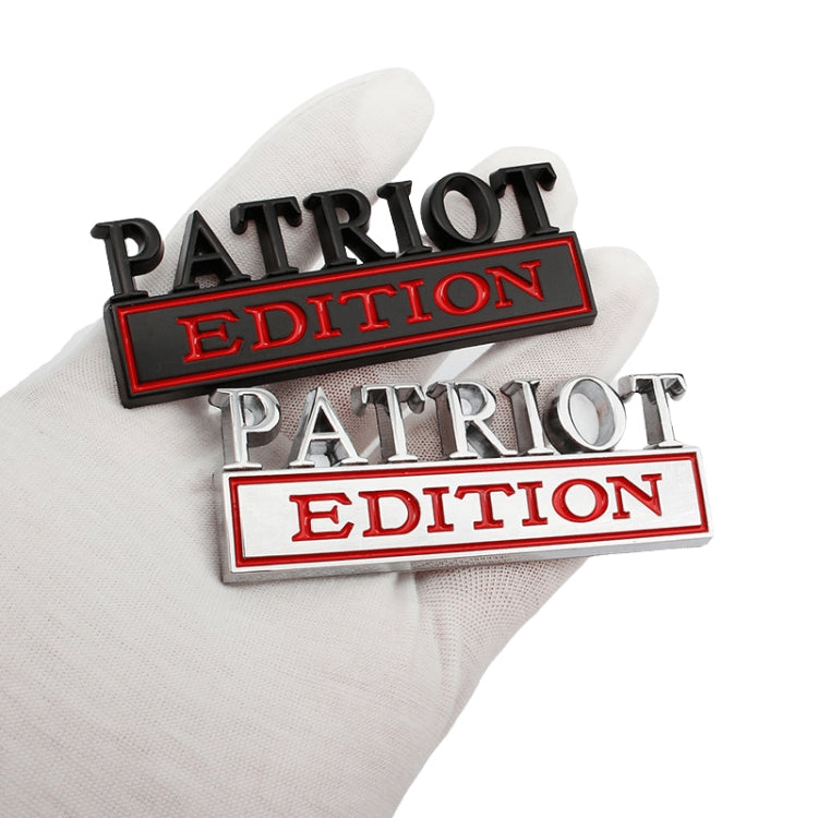 2 PCS Patriot Edition Metal Leaf Board Car Stickers Back Tail Box Label, PATRIOT