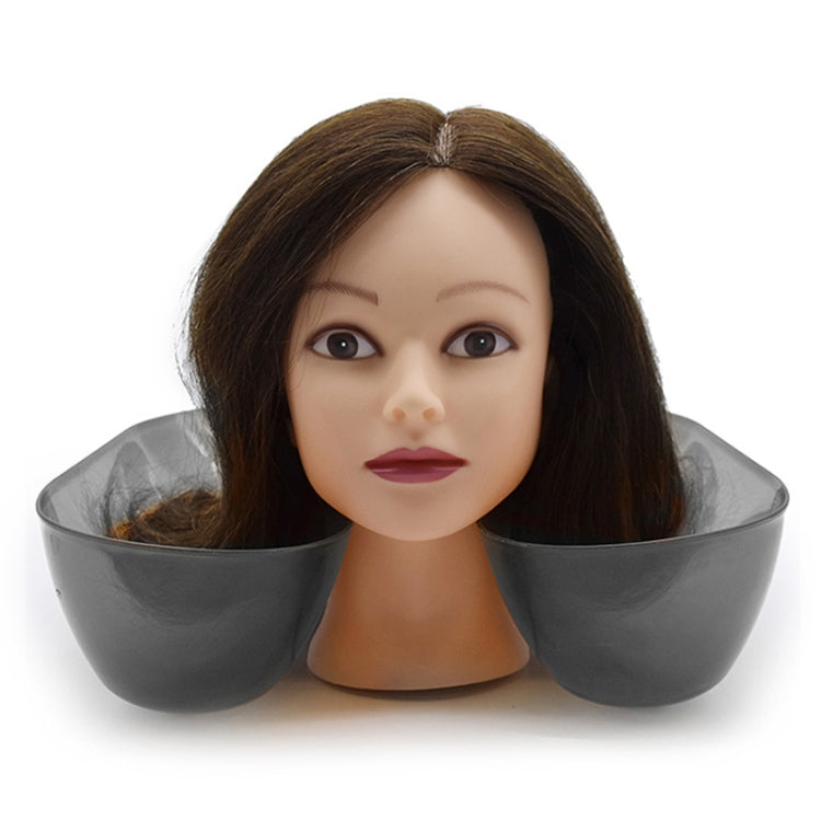 Potion Tank Shoulder Rest Hair Salon Curly Hair Perm Dye Transparent Shoulder Rest Hairdressing Tools, Black, Brown