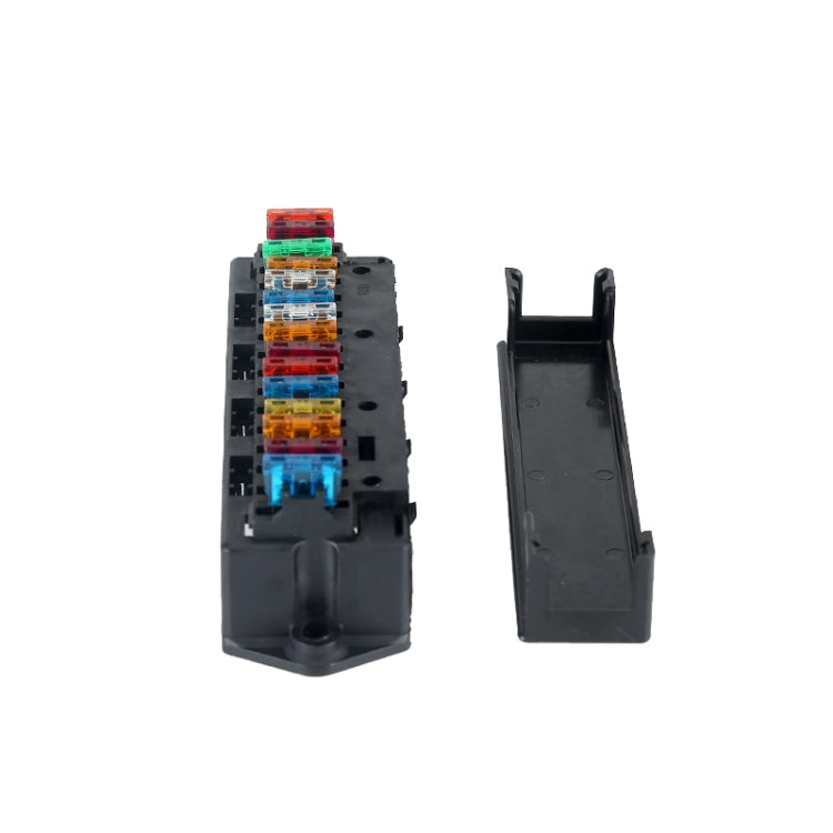 Modified Electric Car 15-Way Fuse Bottom Seat With Copper Terminal Insurance Plug-In Relay, 15-Way Fuse Bottom Seat