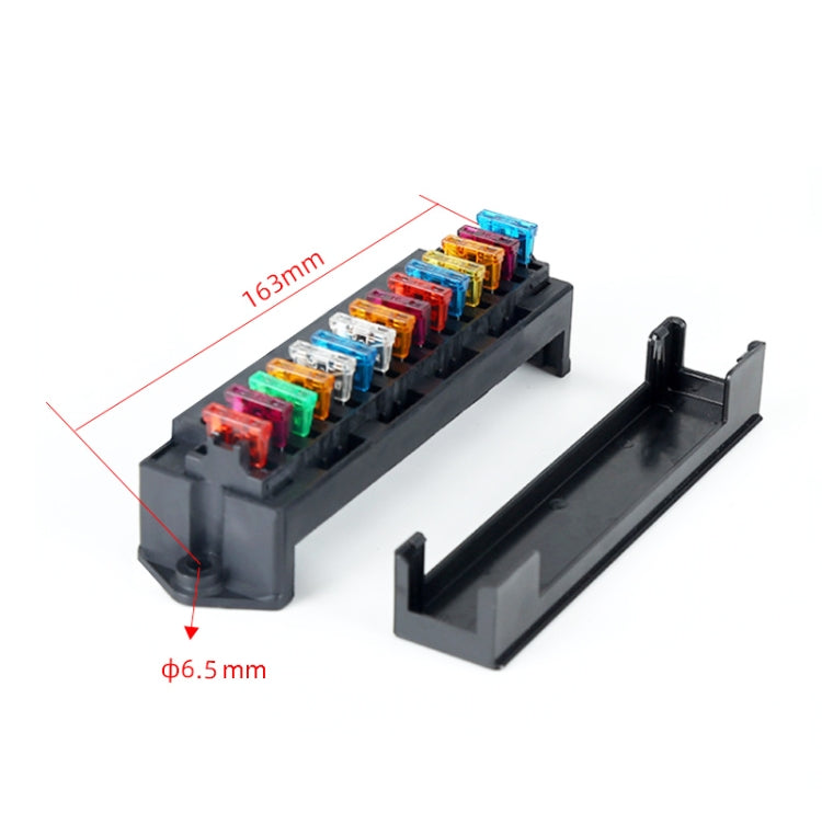 Modified Electric Car 15-Way Fuse Bottom Seat With Copper Terminal Insurance Plug-In Relay, 15-Way Fuse Bottom Seat