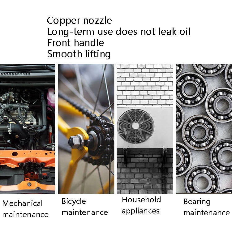 4 PCS CY-0085 Home Long Mouth Injection Device Machine Oil Pot Manual Lubrication Gear Oil Filler, Style:, Transparent 250ml, Metal 300ml, Metal 500ml