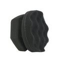 Hand-Grabbing Waves High Density Car Tire Wax Sponge Leather Wax Sponge, Specification:, Small, Large