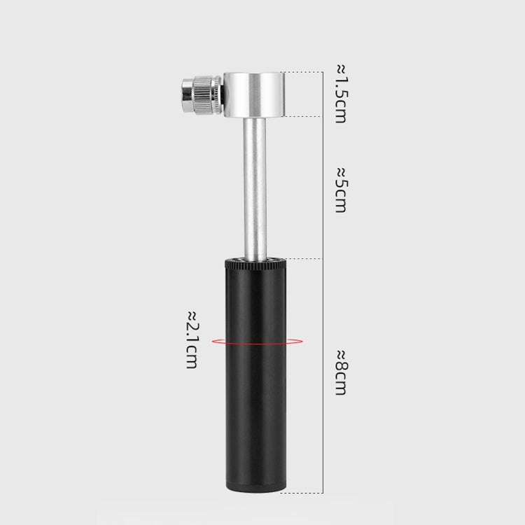 Bicycle Small Aluminum Alloy Pump Portable Mini Basketball Feeding Tube, Aluminum Alloy Pump(Black), Aluminum Alloy Pump(Red), Aluminum Alloy Pump(Blue), Aluminum Alloy Pump(Silver), Aluminum Alloy Pump(Golden)
