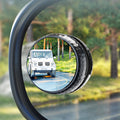 Repeated Disassembly Absorbing Car Back Vision Reversing Small Round Mirrors, Color:, Black, Silver