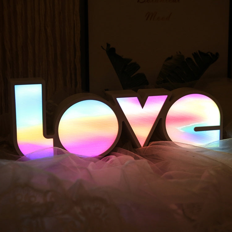 HS-1255 Wedding Valentine Day Confession LOVE LED Letter Lamp Love Theme Modeling Lamp, C