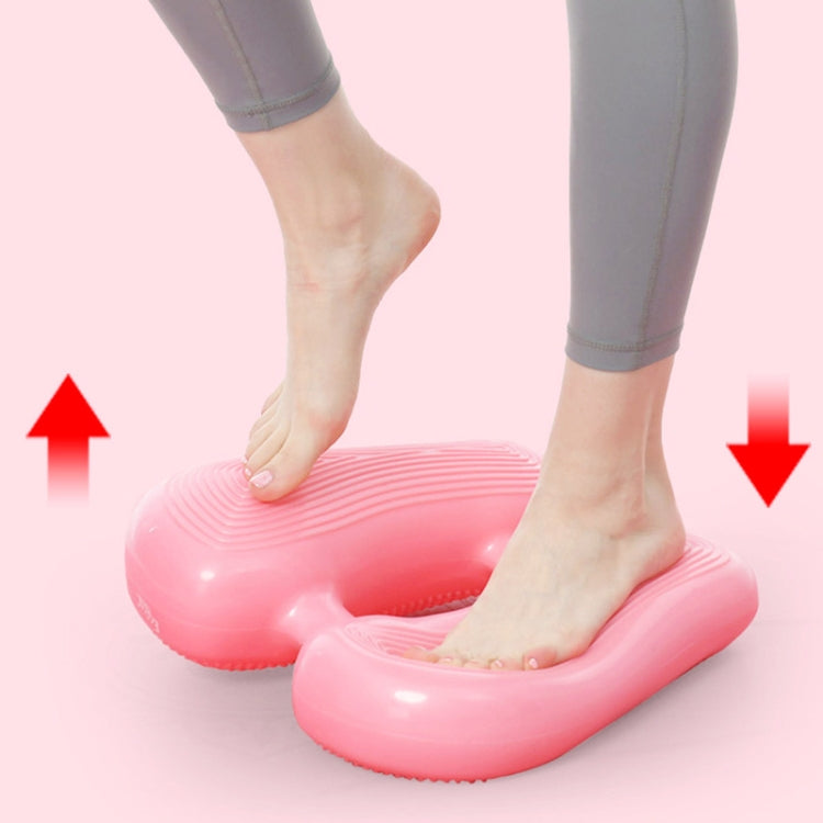 Home Fitness Yoga Balance Inflatable Foot Pad Aerobic Step Training Leg Relaxation Massage Pad, Yoga Inflatable Massage Pad (Blue), Yoga Inflatable Massage Pad (Pink)
