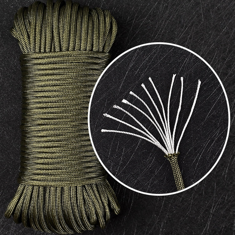 10-Core 31m Umbrella Rope Outdoor Traction Rescue Binding Rope Clothesline Tent Rope Climbing Rope, 31m Random Color Delivery