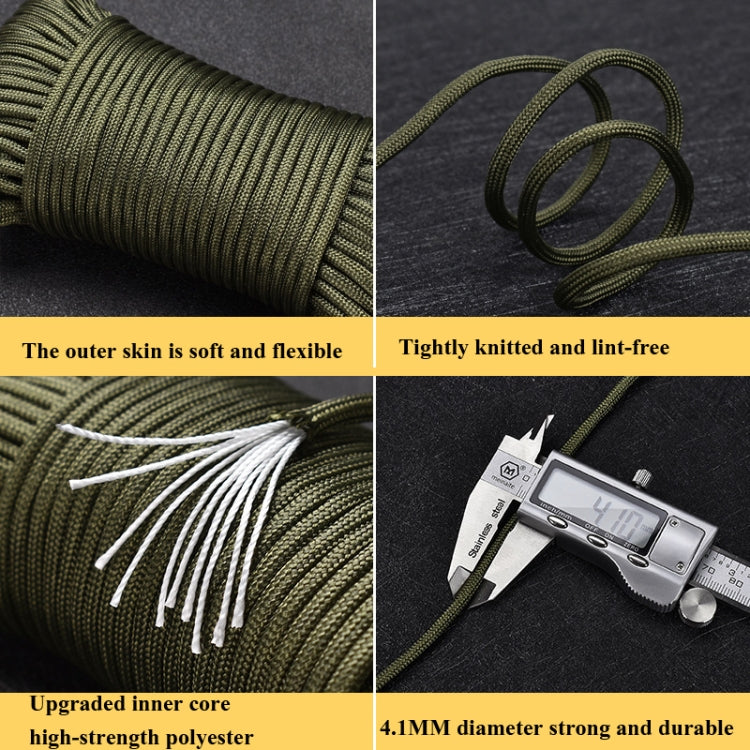 10-Core 31m Umbrella Rope Outdoor Traction Rescue Binding Rope Clothesline Tent Rope Climbing Rope, 31m Random Color Delivery