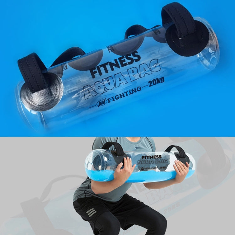 Portable Foldable Water-Filled Inflatable Weight Bag Weightlifting Balance Strength Training Fitness Weight Bag, 20kg (Transparent), 25kg (Transparent), 30kg (Transparent), 35kg (Transparent)