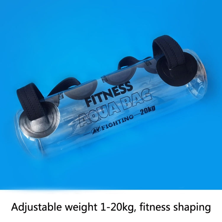 Portable Foldable Water-Filled Inflatable Weight Bag Weightlifting Balance Strength Training Fitness Weight Bag, 20kg (Transparent), 25kg (Transparent), 30kg (Transparent), 35kg (Transparent)