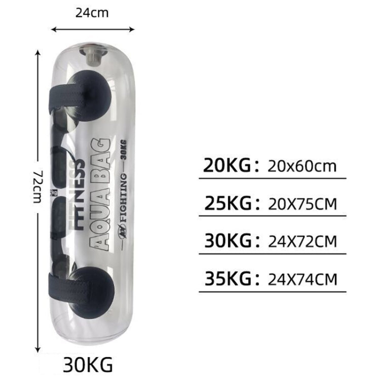 Portable Foldable Water-Filled Inflatable Weight Bag Weightlifting Balance Strength Training Fitness Weight Bag, 20kg (Transparent), 25kg (Transparent), 30kg (Transparent), 35kg (Transparent)