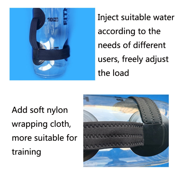 Portable Foldable Water-Filled Inflatable Weight Bag Weightlifting Balance Strength Training Fitness Weight Bag, 20kg (Transparent), 25kg (Transparent), 30kg (Transparent), 35kg (Transparent)