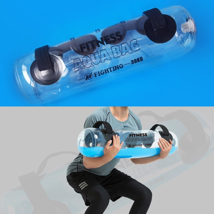 Portable Foldable Water-Filled Inflatable Weight Bag Weightlifting Balance Strength Training Fitness Weight Bag, 20kg (Transparent), 25kg (Transparent), 30kg (Transparent), 35kg (Transparent)