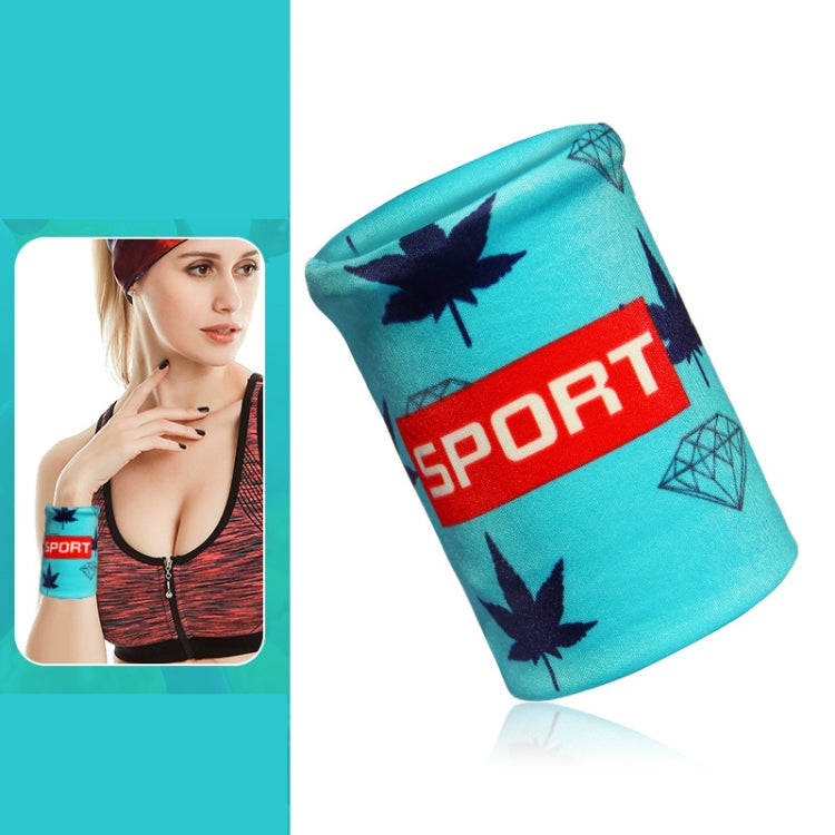 Sports Fitness Elastic Wristbands Absorbing Sweat Playing Ball Riding Wiping Sweat Cold Wristbands, S, M