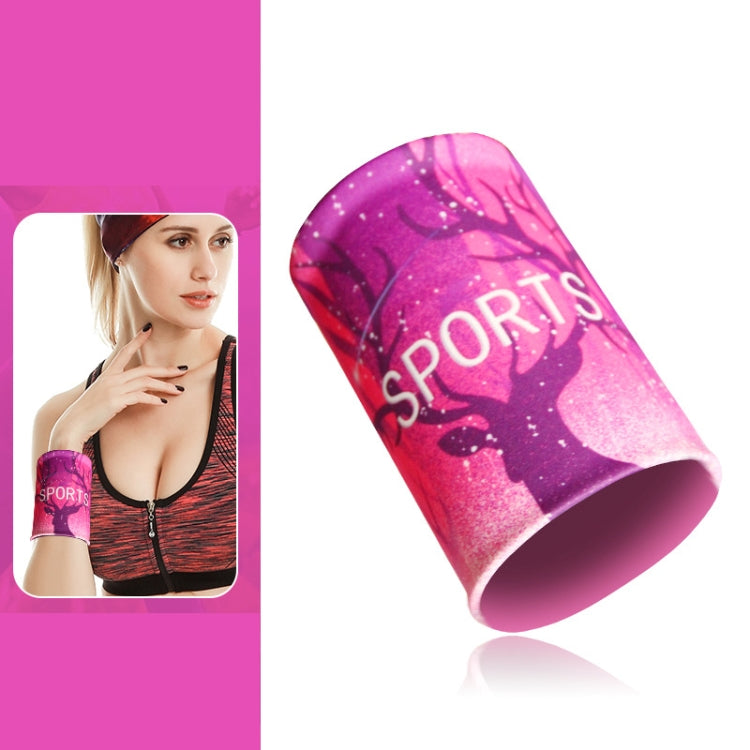Sports Fitness Elastic Wristbands Absorbing Sweat Playing Ball Riding Wiping Sweat Cold Wristbands, S, M