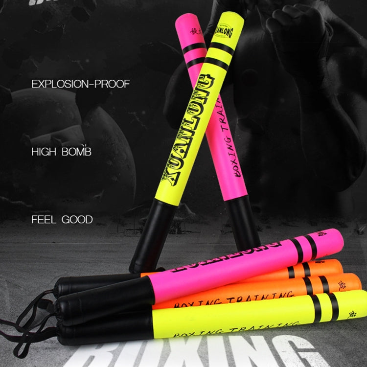 1 Pair XUANLONG PU Boxing Stick Target Sanda Stick Taekwondo Speed Training Equipment Fighting Reaction Target, Length: 57 Cm, 1 Pair Cool Pink, 1 Pair Brightening Orange, 1 Pair Fluorescent Green