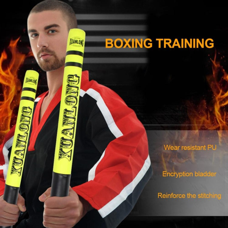 1 Pair XUANLONG PU Boxing Stick Target Sanda Stick Taekwondo Speed Training Equipment Fighting Reaction Target, Length: 57 Cm, 1 Pair Brightening Orange, 1 Pair Fluorescent Green, 1 Pair Cool Pink