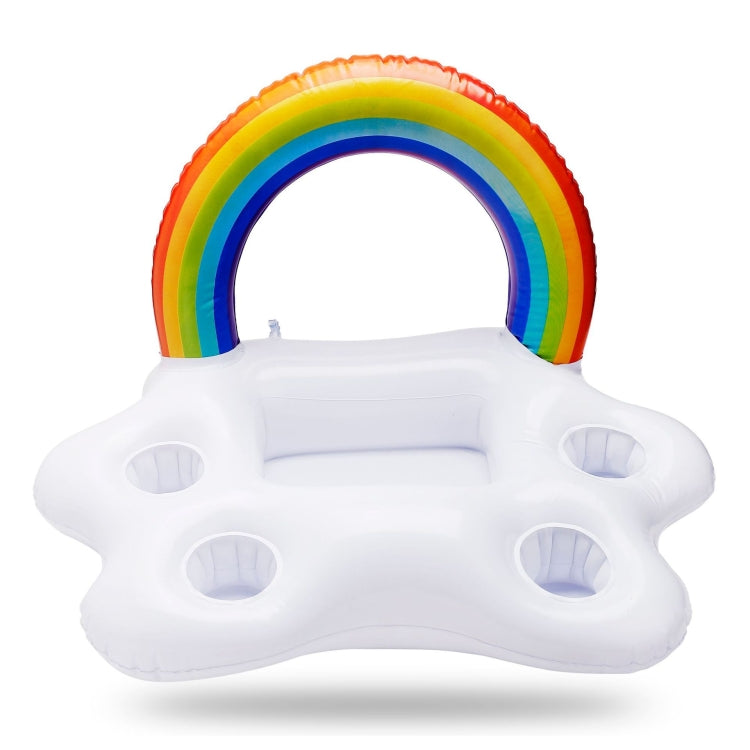 Rainbow Cloud Inflatable Cup Holder Cola Beer Drink Inflatable Water Ice Bar, Size:, Rainbow Cloud 60 x 40 x 41cm