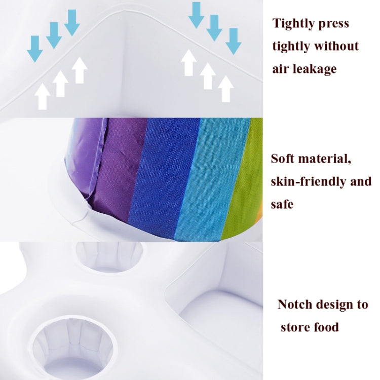 Rainbow Cloud Inflatable Cup Holder Cola Beer Drink Inflatable Water Ice Bar, Size:, Rainbow Cloud 60 x 40 x 41cm