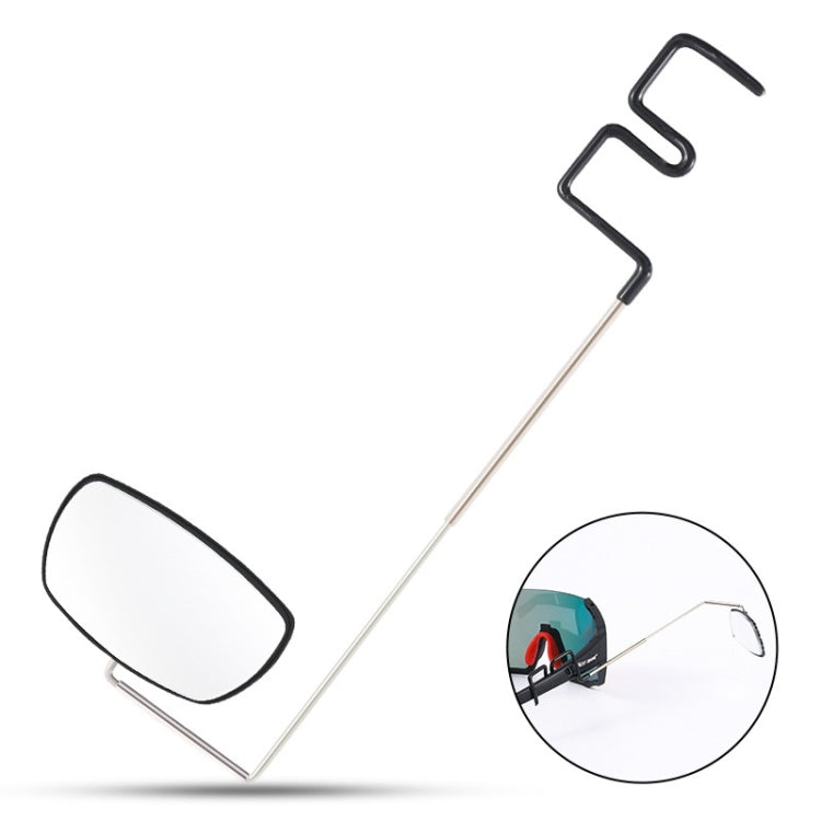 WEST BIKING Bicycle Riding Glasses Mini Rearview Mirror Multi-Angle Adjustable Flat Mirror, Helmet Mini  Rearview Mirror