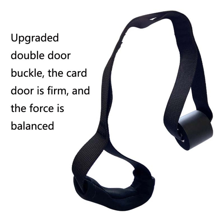 2 in 1 Home Yoga Hammock Indoor Stretching Sling Stretch Widening Yoga Strap + Door Buckle Storage Bag Set, Pink, Purple, Pine Green
