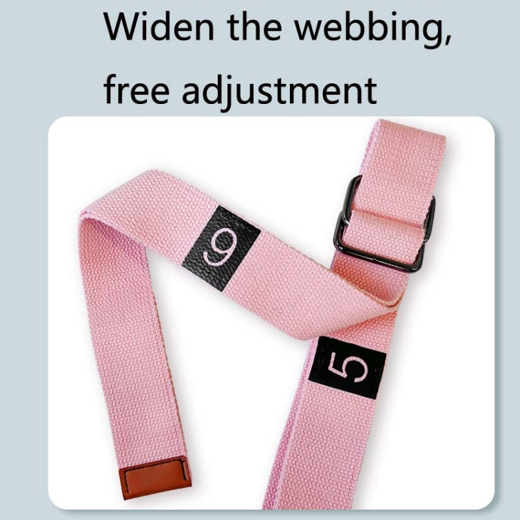 2 in 1 Home Yoga Hammock Indoor Stretching Sling Stretch Widening Yoga Strap + Door Buckle Storage Bag Set, Pink, Purple, Pine Green