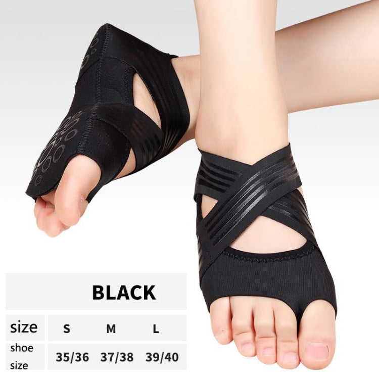 A Pair Fitness Soft-Soled Lightweight Non-Slip Yoga Shoes Five-Finger Dance Shoes, 35 / 36 Black, 37 / 38 Black, 39 / 40 Black