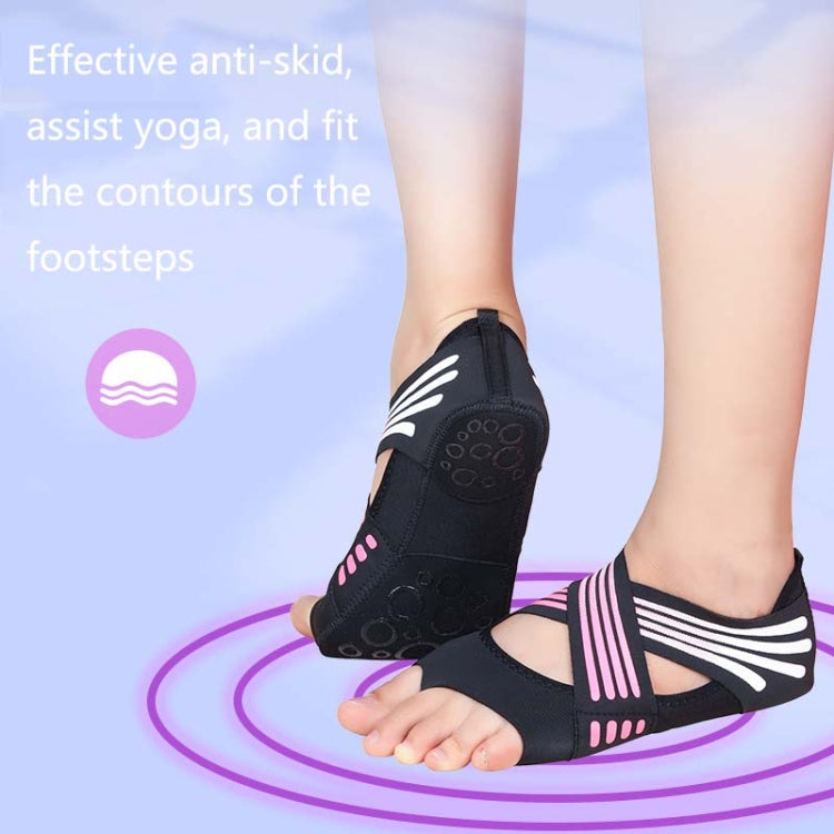 A Pair Fitness Soft-Soled Lightweight Non-Slip Yoga Shoes Five-Finger Dance Shoes, 35 / 36 Black, 37 / 38 Black, 39 / 40 Black