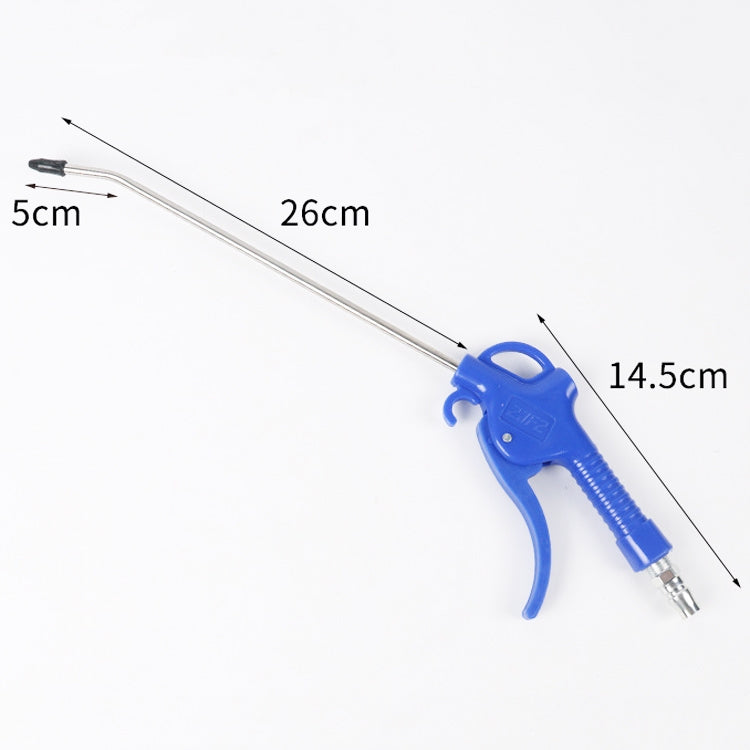 Large Air Volume Metal Pneumatic High-Pressure Dust Collector Dust Blowing Pneumatic Tool, Specification: Short, Random Color Delivery, Long