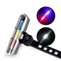 Bicycle Light USB Charging LED Warning Light Night Riding COB Tail Light, Specification:, 7505C Red White Blue Light, 7505A Single Red Light, 7505B Red White Light, 7505 Red Blue Light