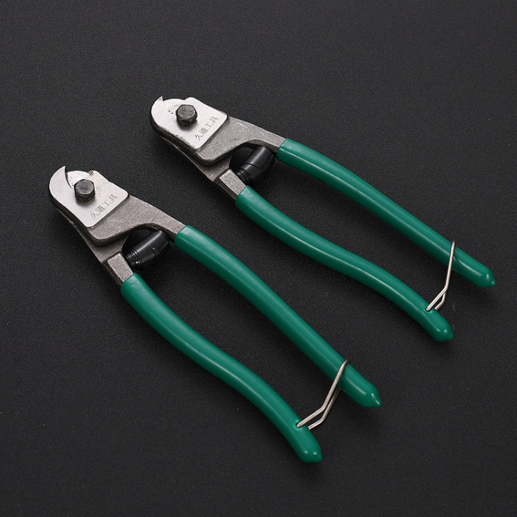 JTO Wire Rope Scissors Mini Discharging Clamps Plastic Handle Steel Wire Cutter, 8inch