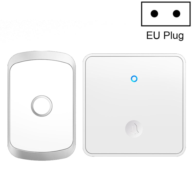 CACAZI FA50 1 For 1 Push-button Self-generating Wireless Doorbell, US Plug, EU Plug, UK Plug, AU Plug