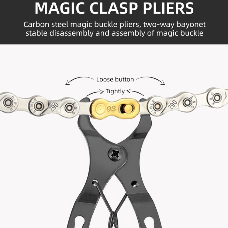 3 PCS Bicycle Mini Chain Fast Release Magic Buckle Pliers Two-Way Bayonet Disassembly Pliers, Two-Way Bayonet Disassembly Pliers