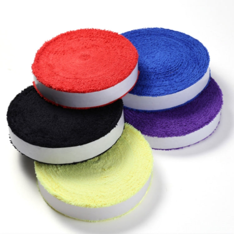 Non-slip Badminton Hand Gel Large Roll Tennis Racket Sweat Band, Blue, Red, Purple, Black, Yellow