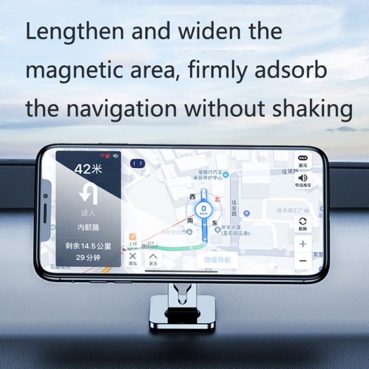 2 PCS Multifunctional Car Phone Holder Magnetic Suction Instrument Panel Navigation Suction Cup Holder, S17 Black, S17 Silver, F6 Black
