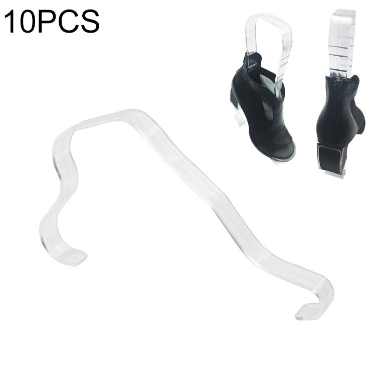 10 PCS Plastic Thickened Transparent Elastic Anti-Wrinkle Anti-Flat Shoe Rack Shoe Store Display Shoe Rack, 2# Flat Shoe Tree, 3# Shoe Tree Transparent, 4# Shoe Tree Transparent, Transparent Shoe Tree