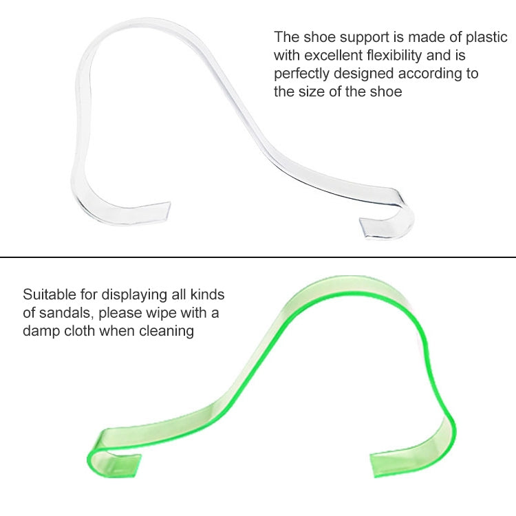 10 PCS Plastic Thickened Transparent Elastic Anti-Wrinkle Anti-Flat Shoe Rack Shoe Store Display Shoe Rack, 2# Flat Shoe Tree, 3# Shoe Tree Transparent, 4# Shoe Tree Transparent, Transparent Shoe Tree