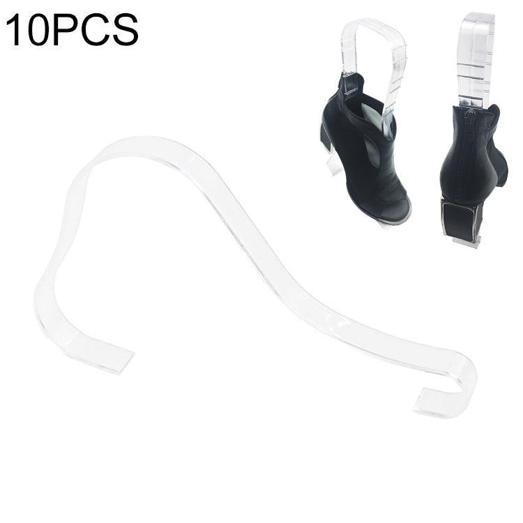10 PCS Plastic Thickened Transparent Elastic Anti-Wrinkle Anti-Flat Shoe Rack Shoe Store Display Shoe Rack, 2# Flat Shoe Tree, 3# Shoe Tree Transparent, 4# Shoe Tree Transparent, Transparent Shoe Tree