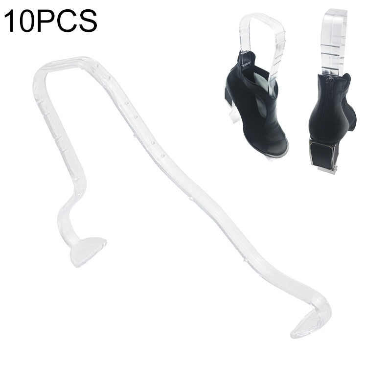 10 PCS Plastic Thickened Transparent Elastic Anti-Wrinkle Anti-Flat Shoe Rack Shoe Store Display Shoe Rack, 2# Flat Shoe Tree, 3# Shoe Tree Transparent, 4# Shoe Tree Transparent, Transparent Shoe Tree