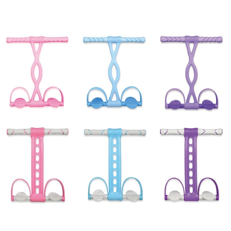 Home Fitness Pedal Tensioner Sit-Up Aid Multifunctional Elastic Rope, Specification：, Little Waist Crystal (Pink), Little Waist Crystal (Blue), Little Waist Crystal (Purple), Enhanced Crystal (Pink), Enhanced Crystal (Blue), Enhanced Crystal (Purple)