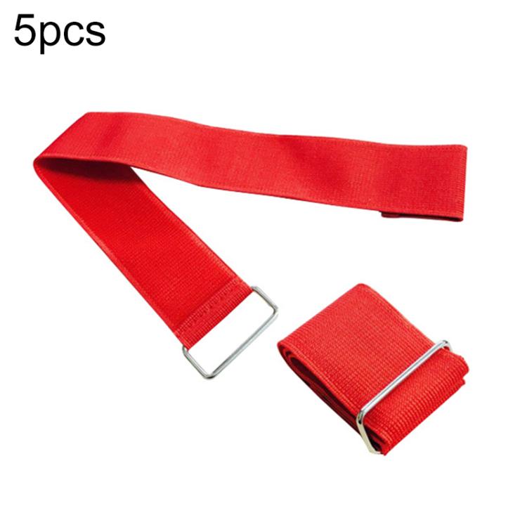5 PCS Two-Person Three-Legged Game Leggings Belt Gaming Ankle Strap, Red, Orange, Green, Blue, Yellow, Gray, Black, White, Rose Red, Fruitful Green