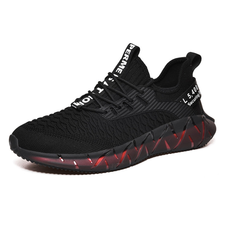Men Lightweight Breathable Mesh Sneakers Flying Woven Casual Running Shoes, 38, 39, 40, 41, 42, 43, 44, 45