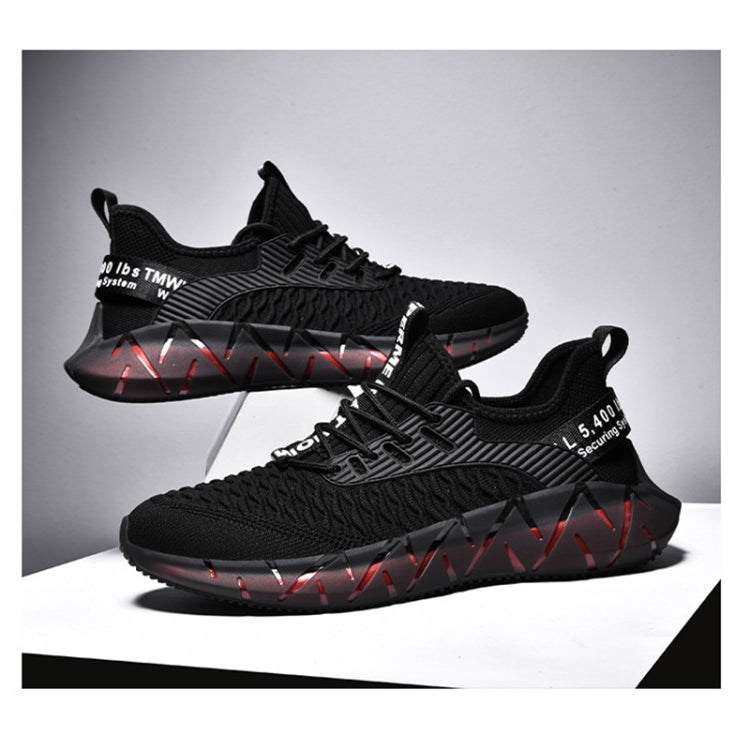 Men Lightweight Breathable Mesh Sneakers Flying Woven Casual Running Shoes, 38, 39, 40, 41, 42, 43, 44, 45