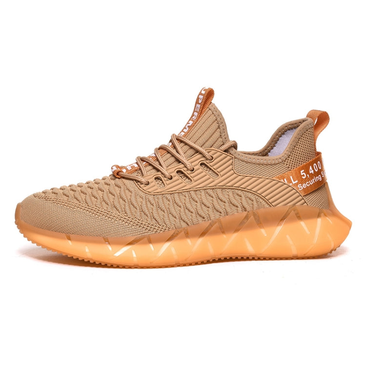 Men Lightweight Breathable Mesh Sneakers Flying Woven Casual Running Shoes, 38, 39, 40, 41, 42, 43, 44, 45