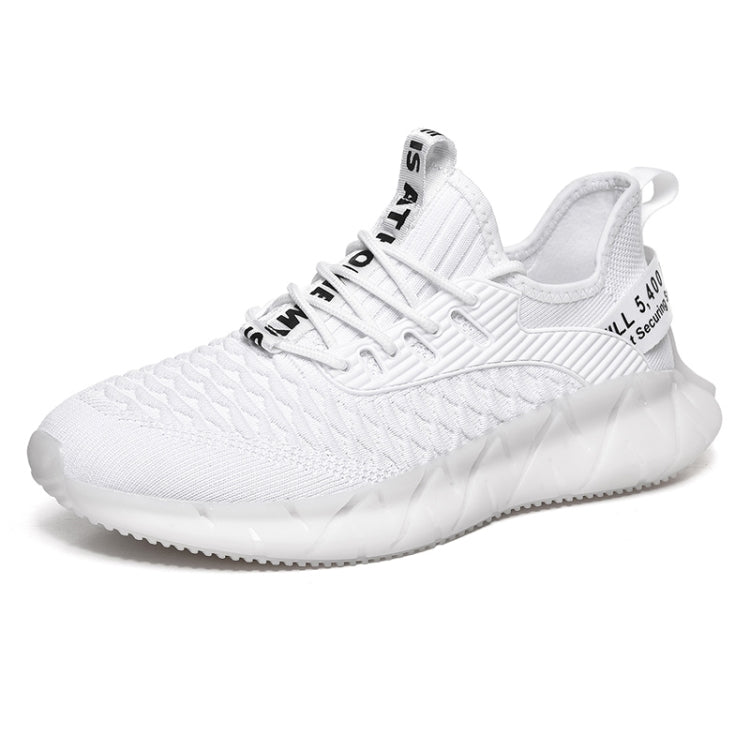 Men Lightweight Breathable Mesh Sneakers Flying Woven Casual Running Shoes, 38, 39, 40, 41, 42, 43, 44, 45